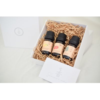 画像2:  国産和精油 5ml 3点セット/柚子・檜・橙/ギフトなど