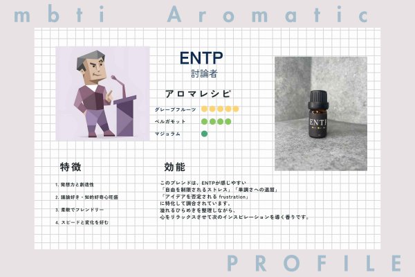 画像2: 【ENTP-討論者】  MBTI Aroma  5ml ブレンドアロマオイル (2)
